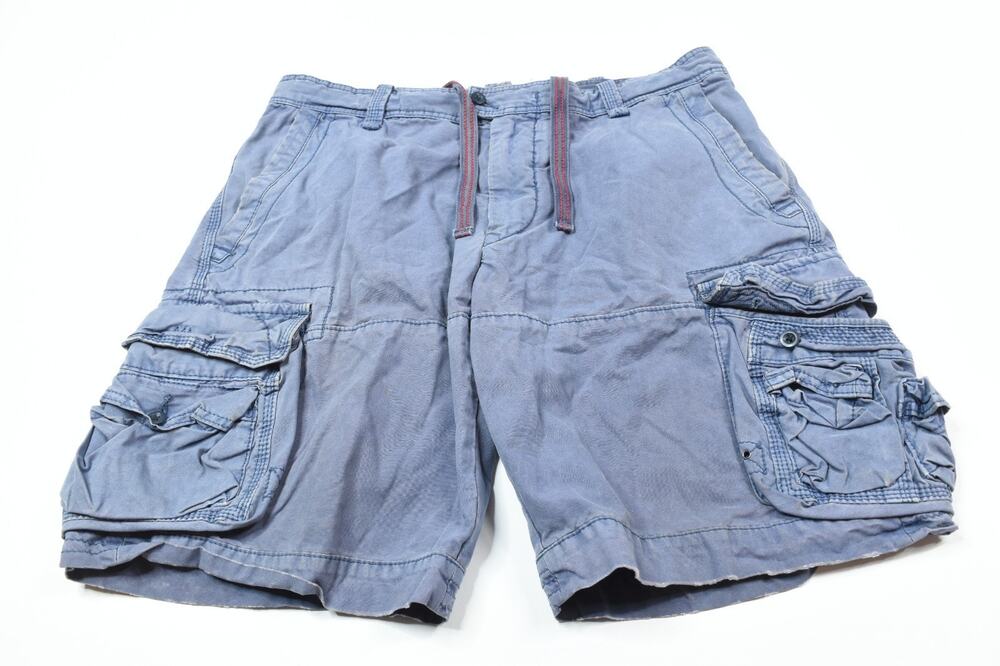 Polo Ralph Lauren Cargo Chino Shorts Mens 38 Blue Cotton Classic Fit Casual